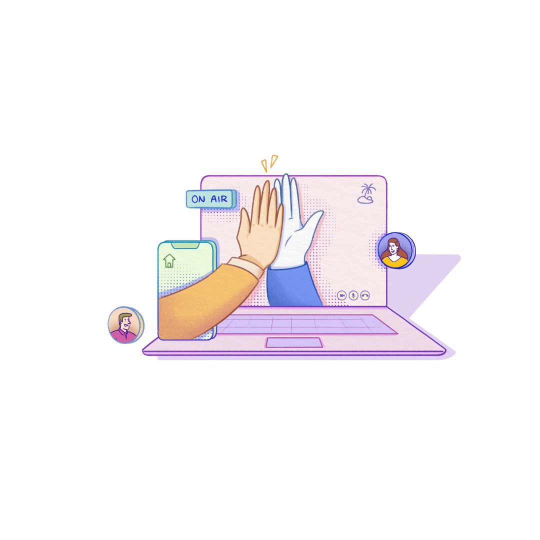 Team collaboration illustration